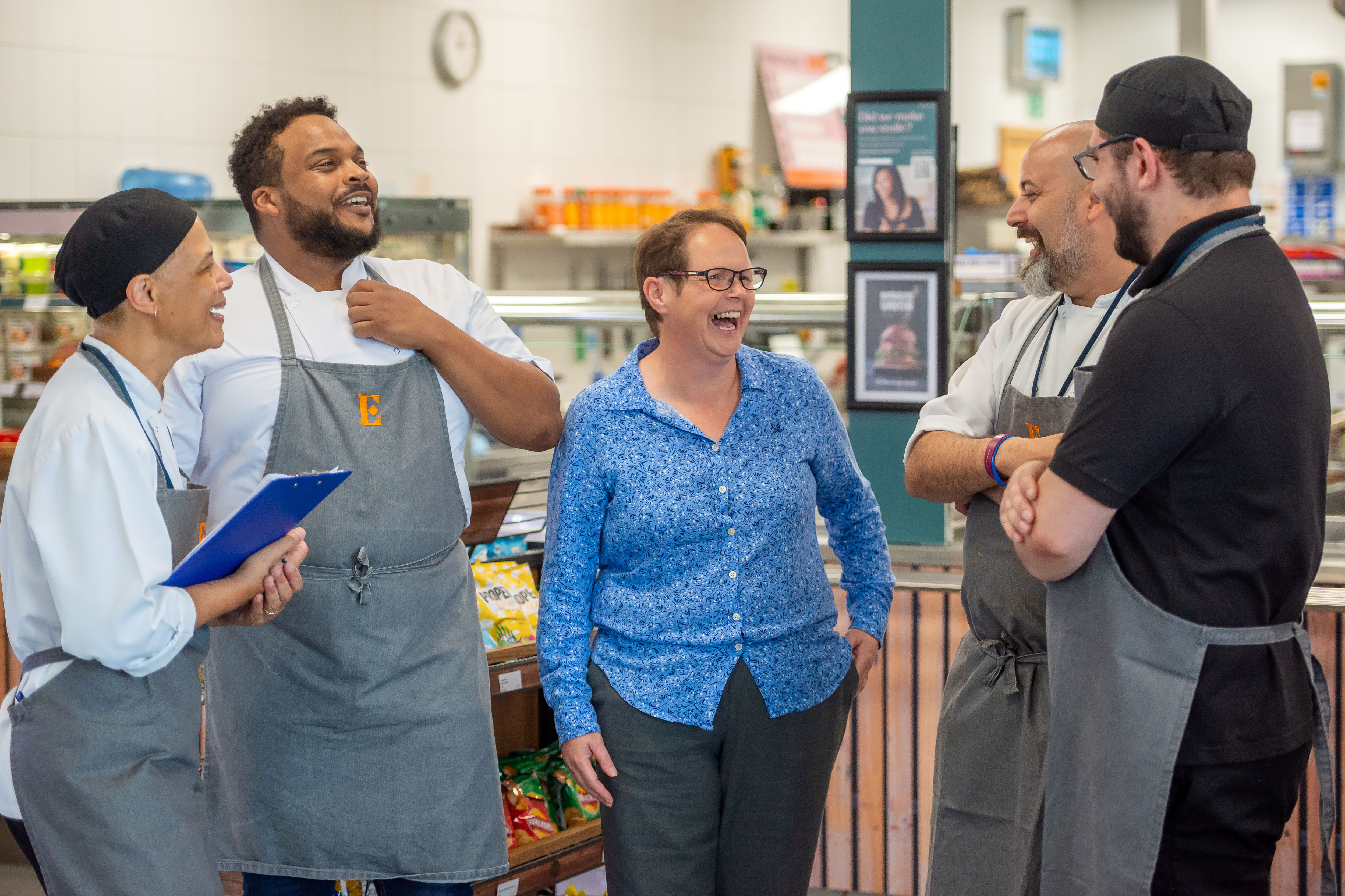 Eu Sainsburys Chef Team Laughing